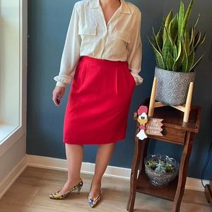 Red Pencil Skirt Sag Harbor Size 14